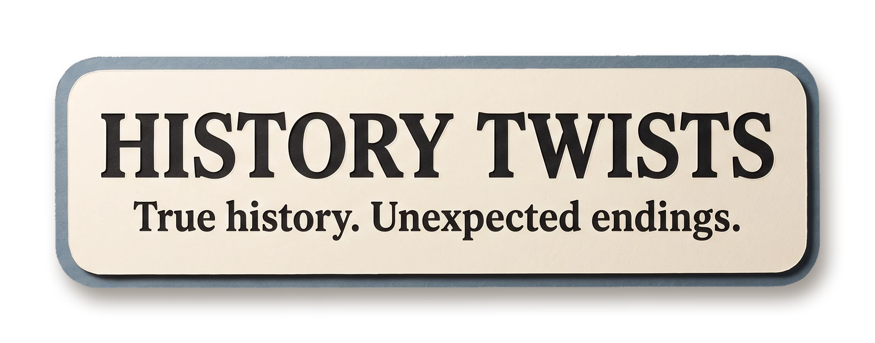 History Twists: True history. Unexpected endings.